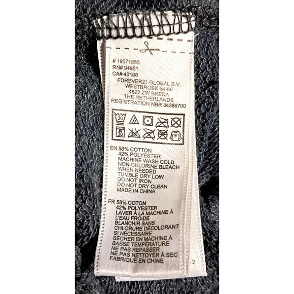 Disney Mickey Mouse Charcoal Gray Crewneck Sweatshirt M By Forever 21 - Picture 4 of 8